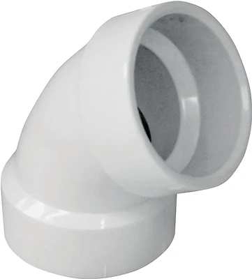 4 Inch Dwv Pvc 60 Degree Elbow Pipe Fitting - Canplas Model 192604