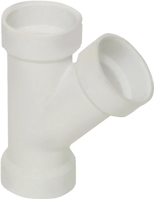1-1/2 Inch Dwv Pvc Wye Fitting, Schedule 40, Hub Connection, Model 192301l