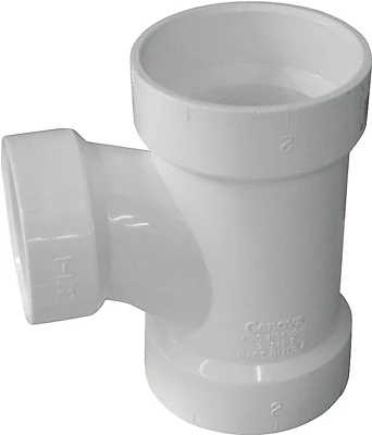 2" X 1-1/2" X 1-1/2" Dwv Pvc Sanitary Tee Pipe