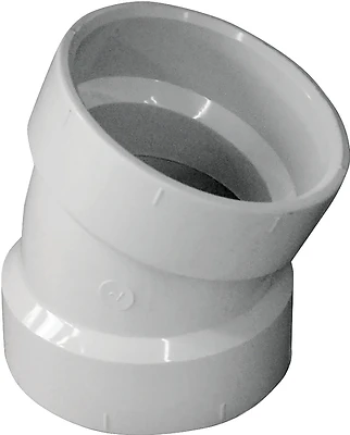 2 Inch Dwv Pvc 22.5 Degree Elbow Pipe Fitting - Model 192552