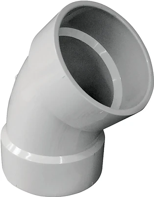 6 Inch Dwv Pvc 45 Degree Elbow Pipe Fitting Model 192506