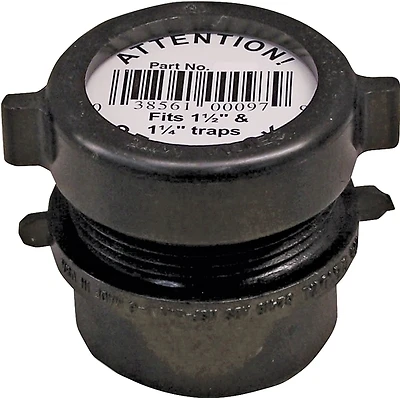 Canplas ABS Trap Adapter, 1-1/2 x 1-1/4 In, Schedule 40