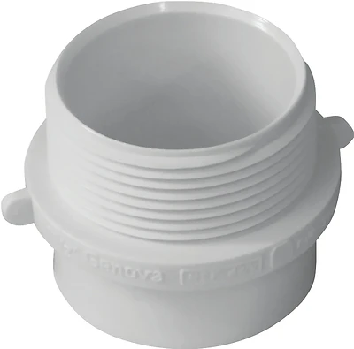 Genova PVC Pipe Adapter, 1-1/2 x 1-1/4 In, Spigot x MIP, SCH 40