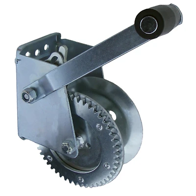 Blue Steel Winch Model 34202 With 1300 Lbs Capacity And Zinc Finish