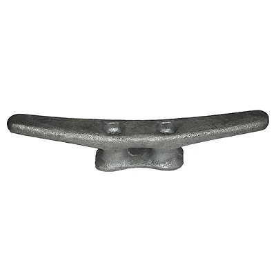8 Inch Silver Galvanized Steel Dock Cleat Model 15006