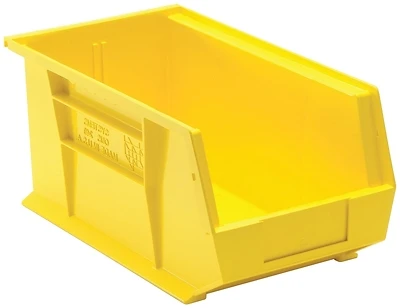 Yellow Large Hang And Stack Bins - 3 Pack, 14-3/4 In L