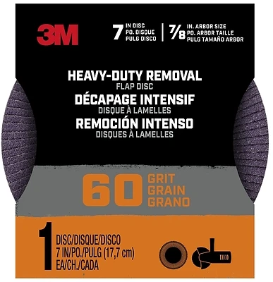 Heavy Duty 7 Inch 60 Grit Adhesive Backed Flap Disc For Sanding