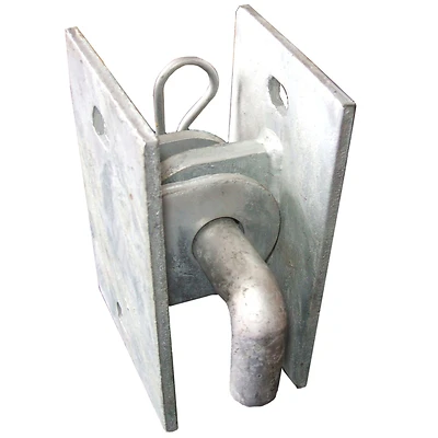 Silver Galvanized Steel Connector Hinge 3.5" X 5" Model 10007