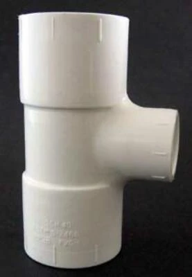 Reducing Pipe Tee, 3/4 X 3/4 X 1/2 In, Socket X Socket X Fpt, Sch 40