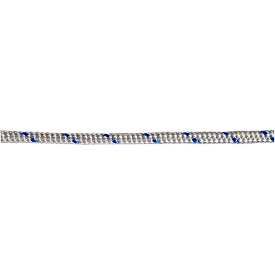 1/4 Inch Diameter X 150 Feet Long Blue/white Diamond Braided Polyester Clothesline Rope