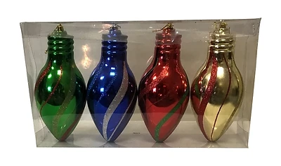 99103 Shatterproof Bulb Ornament, 100 Mm, Assorted Colors