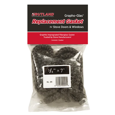 Rutland 91 Grapho-Glas Fiberglass Rope Gasket, 3/8 In. X 84 In.