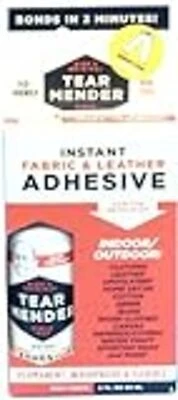 Tm-3 Instant Fabric & Leather Adhesive Kit With Patch For Jeans, 2 Oz Bottle