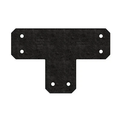 Simpson Strong-tie Avant Collection Zmax Black Powder-coated T Strap For 6x6 Lumber