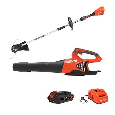 Echo DCPBVRVS1B eFORCE 56V Cordless Combo Kit, 16 In Trimmer & Blower, 2.5Ah