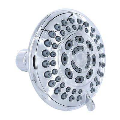 12017 Five Function Shower Head In Chrome Finish With Adjustable Settings
