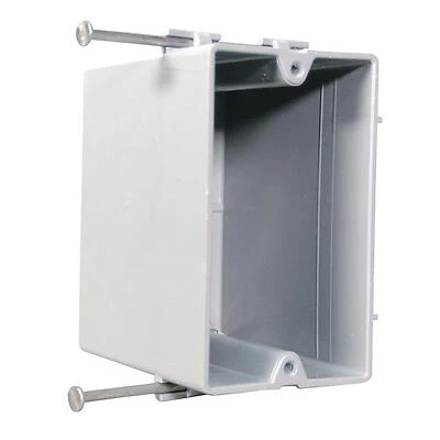 Slater New Work Plastic 1-gang Captive Mounting Nail Quick Entry Deep Switch And Outlet Box