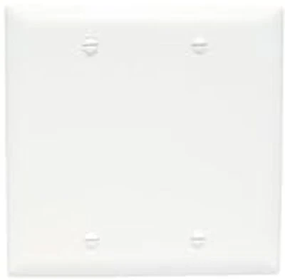 Tp23wcc12 Trade Master Nylon Blank Wall Plate - Two Gang, White