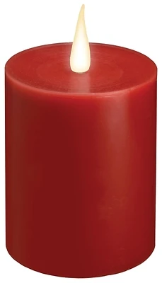 +c1684r Red Candle With Led Flame And D Alkaline Battery