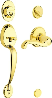 Plymouth X Flair Lever  Handleset, Brass