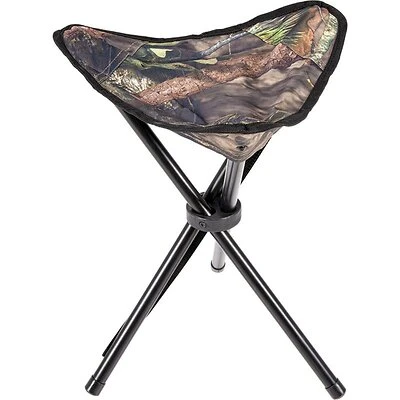Ameristep AMEFT1010 Foldable Steel Frame Fabric Seat, Mossy Oak, With Carry Bag