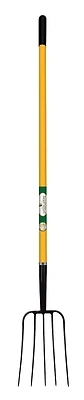 Bpj-5f-or Fork Manure Fiberglass 5 Tine With 54 In Hardwood Handle