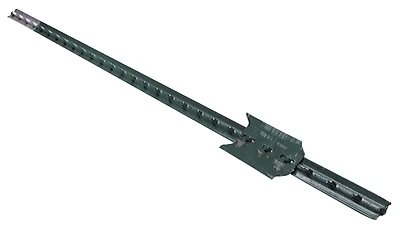 CMC TP133PGN070 T-Post, 7 Ft, Steel, Green/White