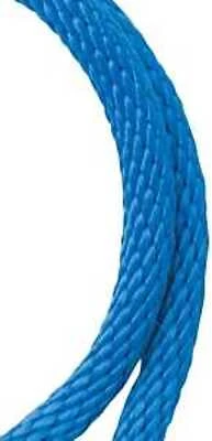 Solid Braided Polypropylene Rope, 5/8 Inch Diameter, 140 Feet Long, Blue