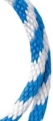 Solid Braided Polypropylene Rope, 5/8 Inch Diameter, 140 Feet Length, Blue/white