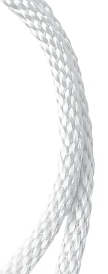 Solid Braided Nylon Rope, 3/16 Inch Diameter, 500 Feet Length, White