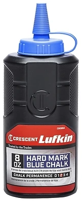Crescent Lufkin Hardmark Advanced Blue Chalk Refill 8 Ounce Bottle