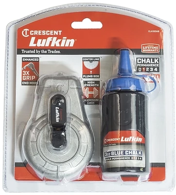 Crescent Lufkin 100 Feet Chalk Reel With Blue Chalk - Model Cla100ab