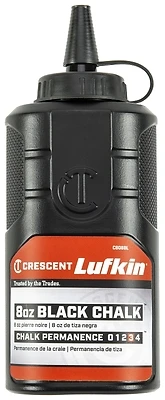 Crescent Lufkin 8 Ounce Black Chalk Refill Bottle For Marking