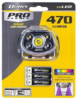 Pro Series High Cri Uv Headlamp 3aaa 470 Lumens Model 41-4320