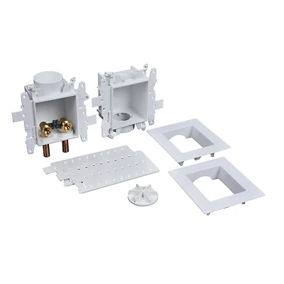 Moda Washing Machine Outlet Box With Drain Assembly And Water Hammer Arrestor
