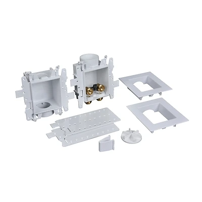 Moda Washing Machine Outlet Box With Push Connection And No Water Hammer Arrestor