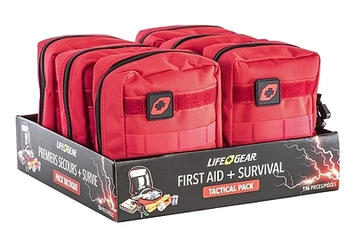 Life+gear 41-3806 116-piece First Aid And Survival Tactical Pack