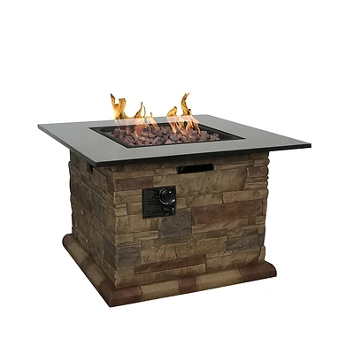 52075 Morgan Hill Square Patio Fire Table, 34-1/2 In Width