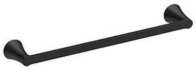 Mikah Matte Black 24 Inch Towel Bar - Modern Bathroom Accessory