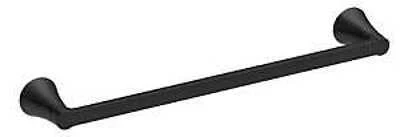 Mikah 18 Inch Towel Bar In Matte Black - Modern Bathroom Accessory
