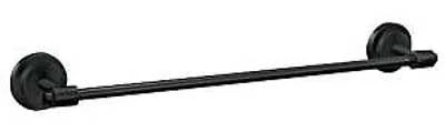 Iso Single Towel Bar In Matte Black - Modern Industrial Design