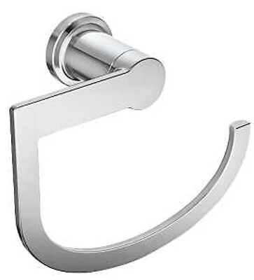 Rinza Chrome Ring Towel Hand Holder Model Y1186ch For Modern Bathrooms