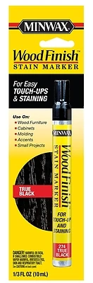 Minwax Wood Finish Stain Marker, True Black, 0.33 Oz