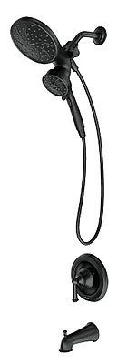 Brecklyn Matte Black Tub And Shower Faucet Model 82611bl