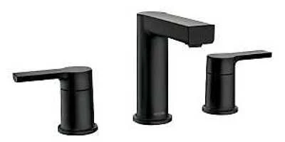 Bathroom Faucet Rinza Matte Black Two Handle Model 84629bl