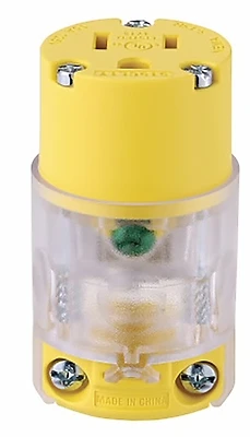 Lighted Connector Building Starter Yellow 15 Amp Model 515clty-f