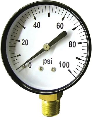 Sg1004 Standard Dry Pressure Gauge, 4 Inch Dial, 100 Psi