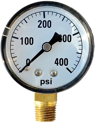 Sg400pk1 Standard Dry Pressure Gauge, 2 Inch Dial, 400 Psi