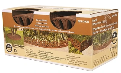 Edge Scroll Decorative Light Brown 20 Feet