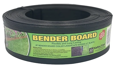 Board Bender Coil Black 4 Inch X 40 Feet For Landscaping And Garden Edging